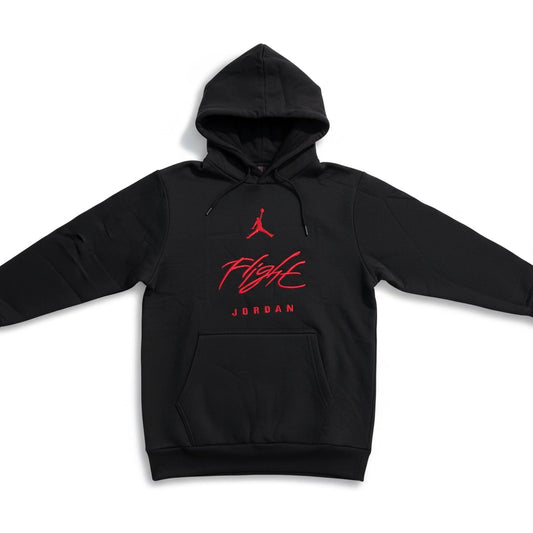 BUZO JORDAN FLIGHT NEGRO CON ROJO